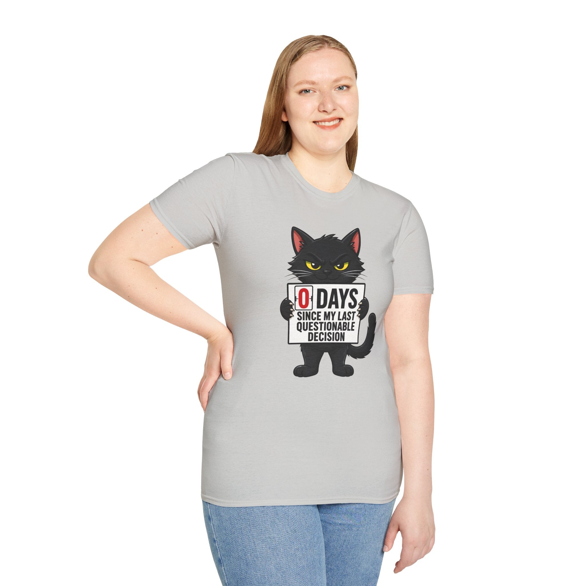 0 Days Since My Last Questionable Decision Graphic Tee