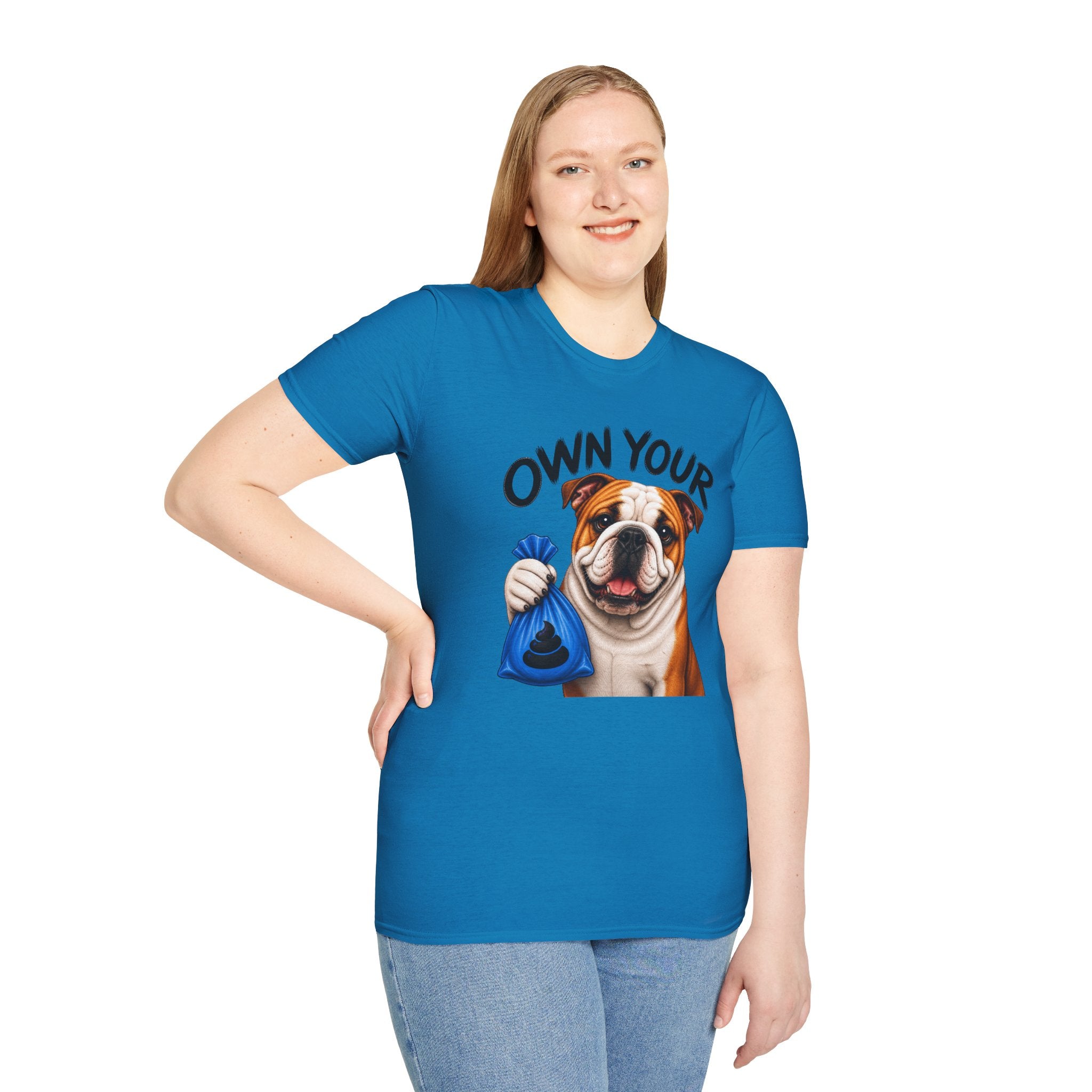 Own Your Poop Bulldog Tee