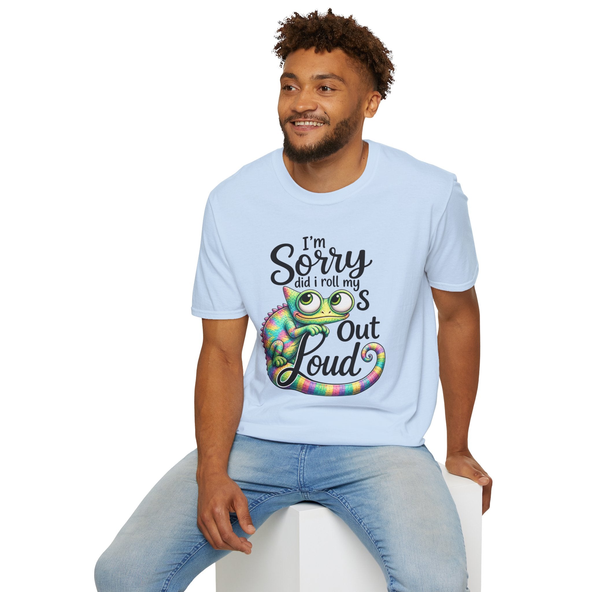 Chameleon Graphic T-Shirt — "I'm Sorry Did I Roll My Eyes Out Loud"