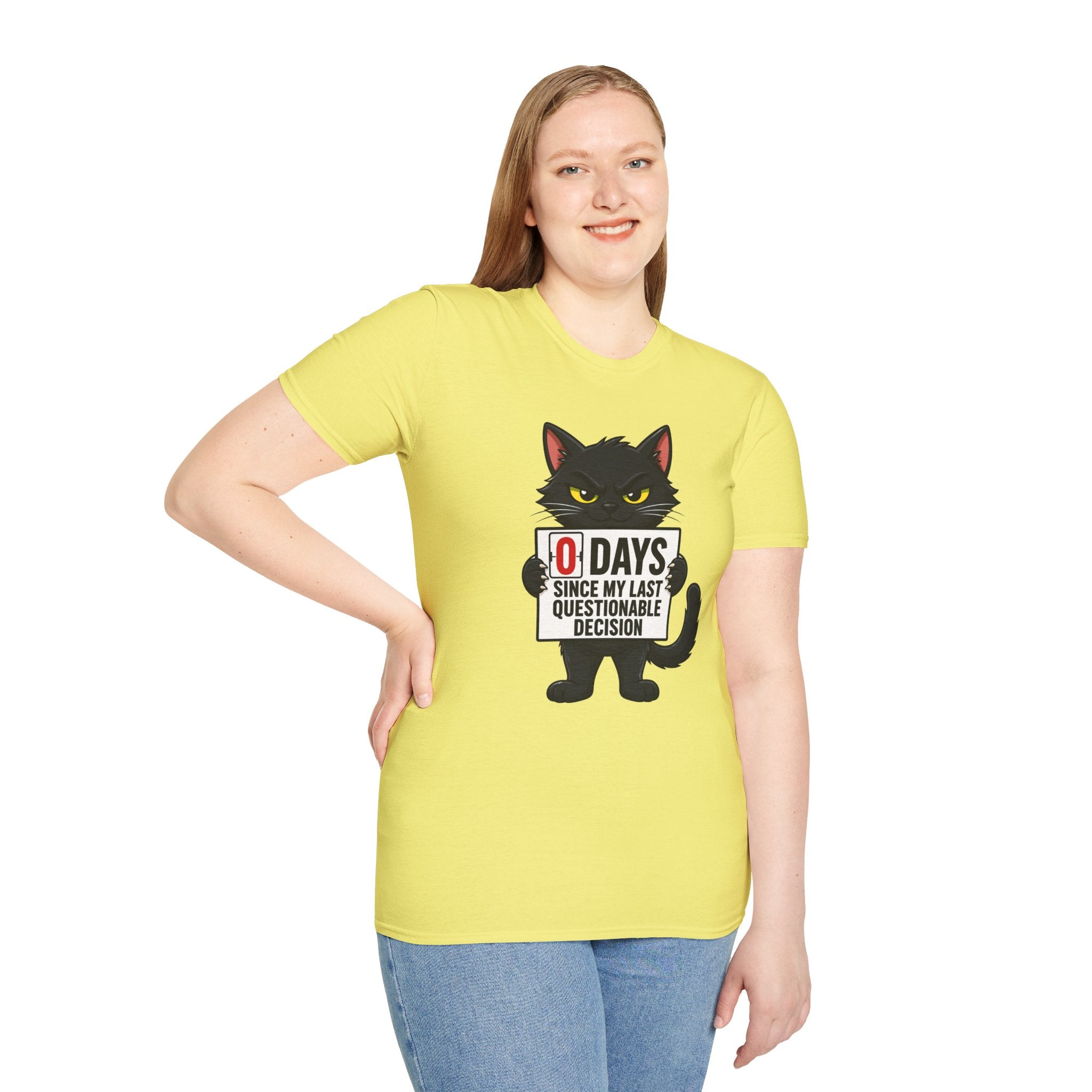 0 Days Since My Last Questionable Decision Graphic Tee