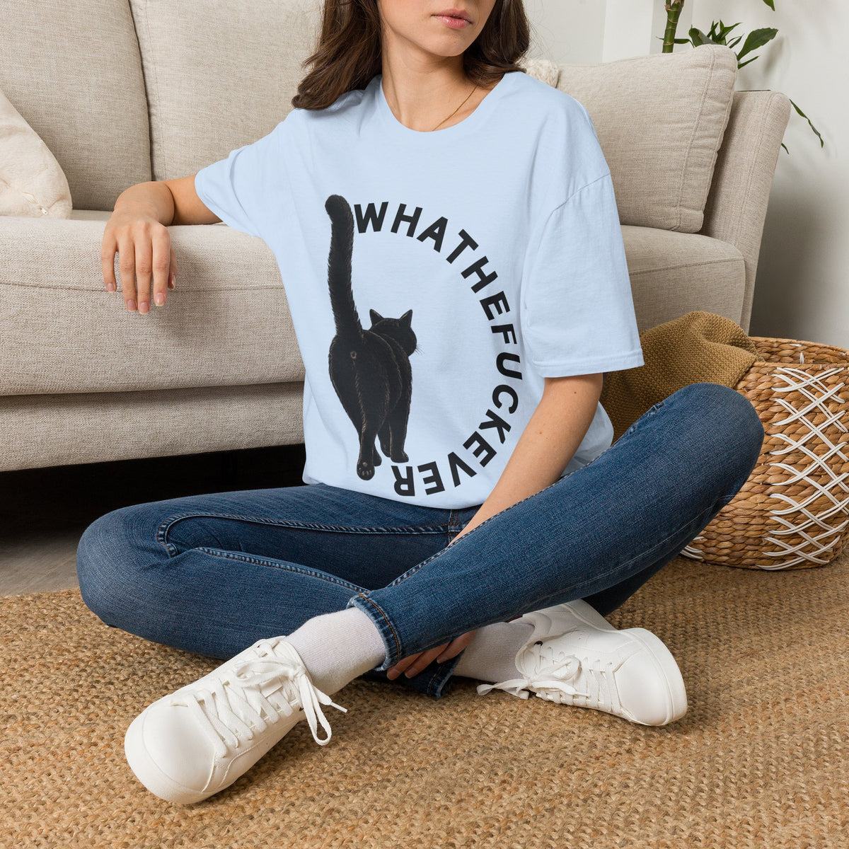 Black Cat Graphic Tee | Funny Cat Shirt for Cat Lovers