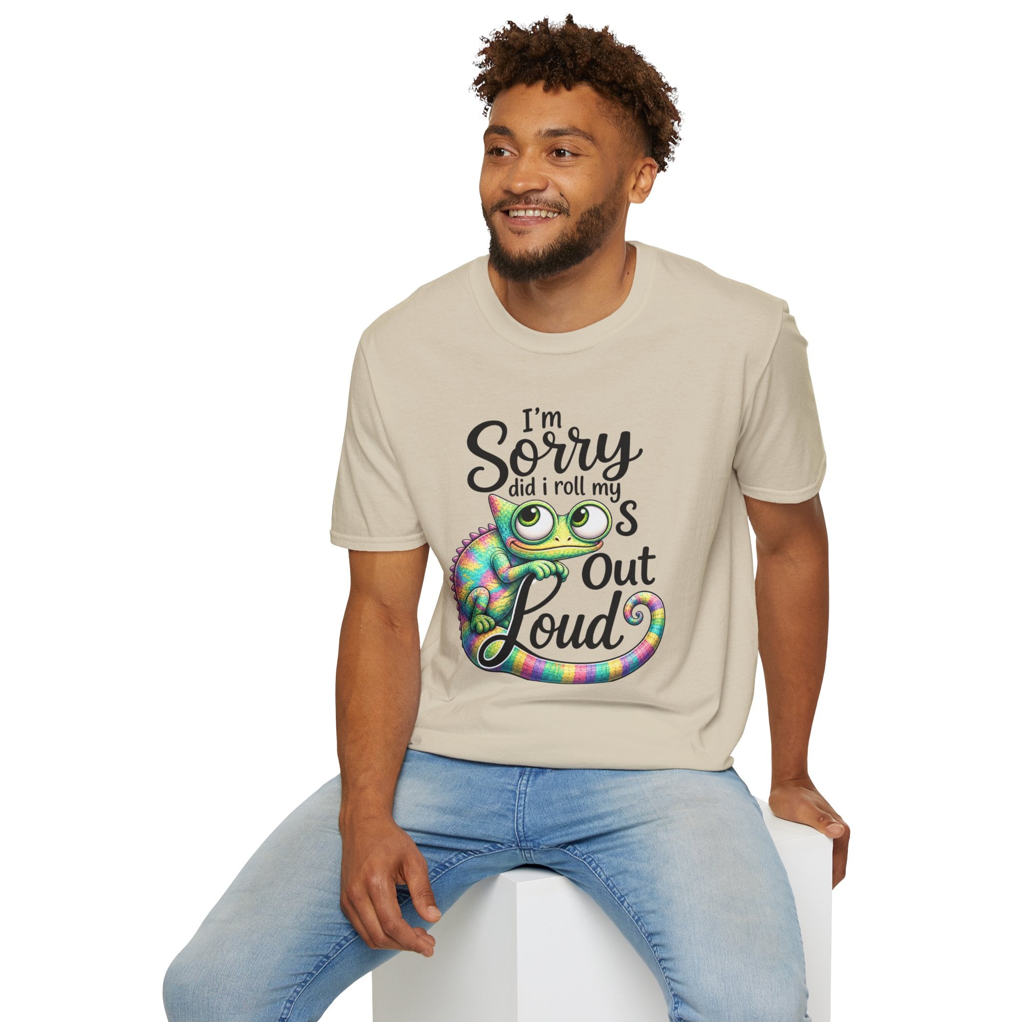 Chameleon Graphic T-Shirt — "I'm Sorry Did I Roll My Eyes Out Loud"