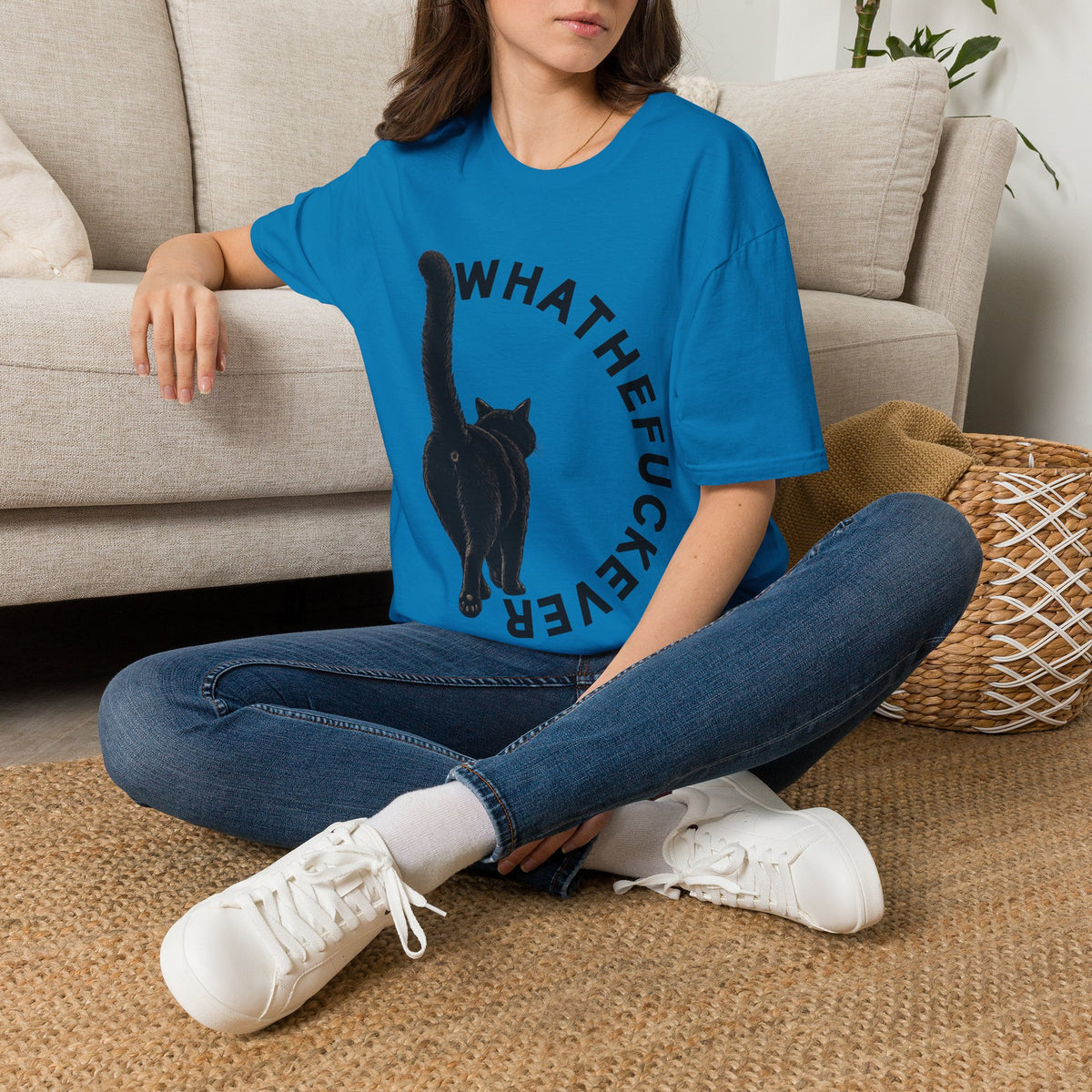 Black Cat Graphic Tee | Funny Cat Shirt for Cat Lovers