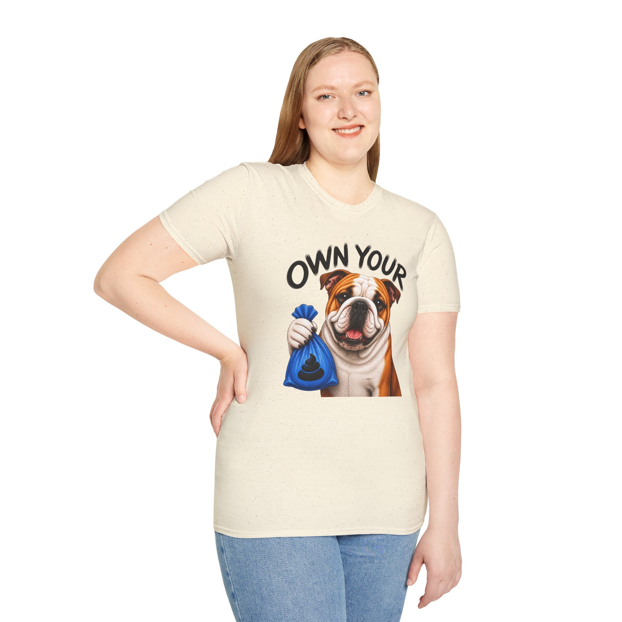 Own Your Poop Bulldog Tee