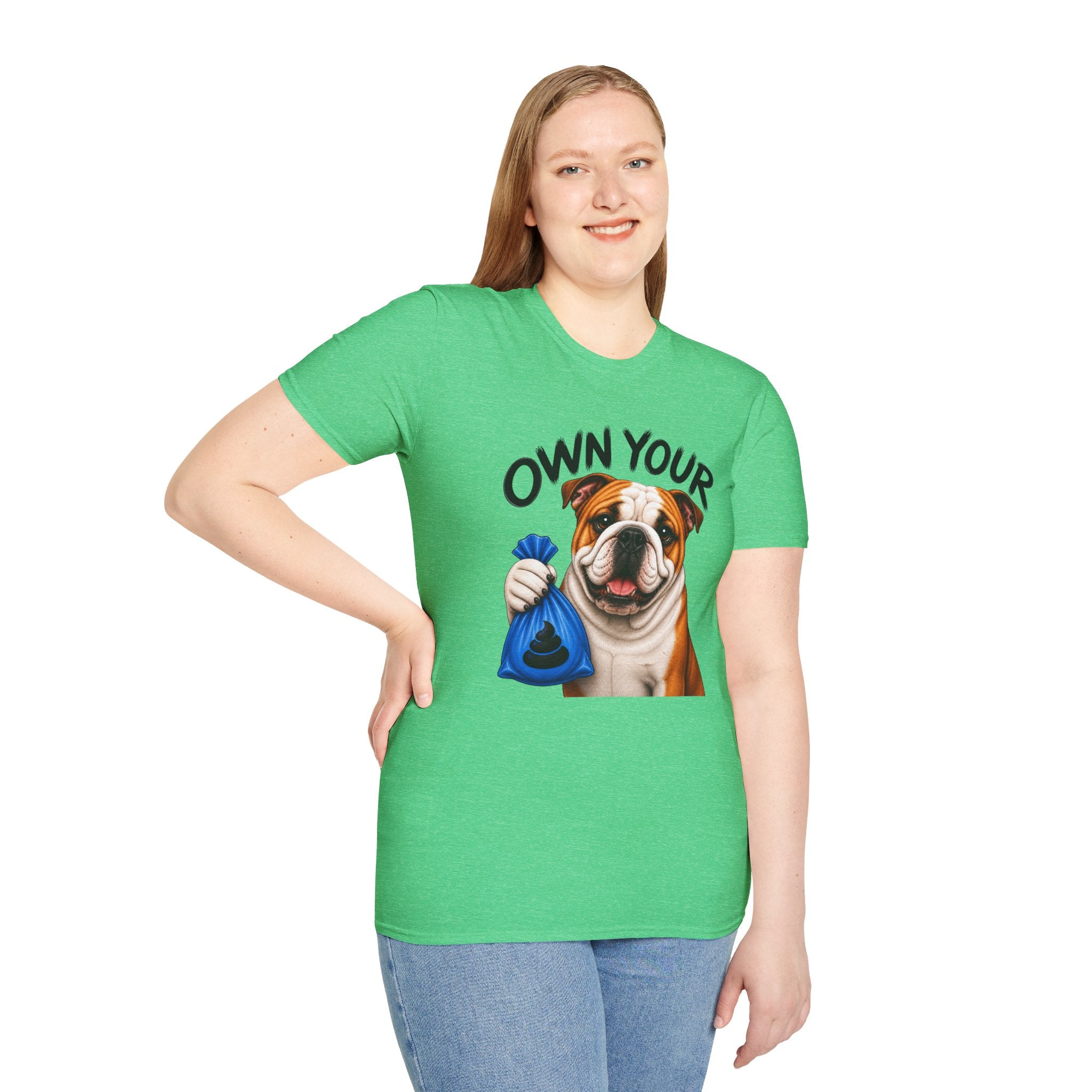 Own Your Poop Bulldog Tee