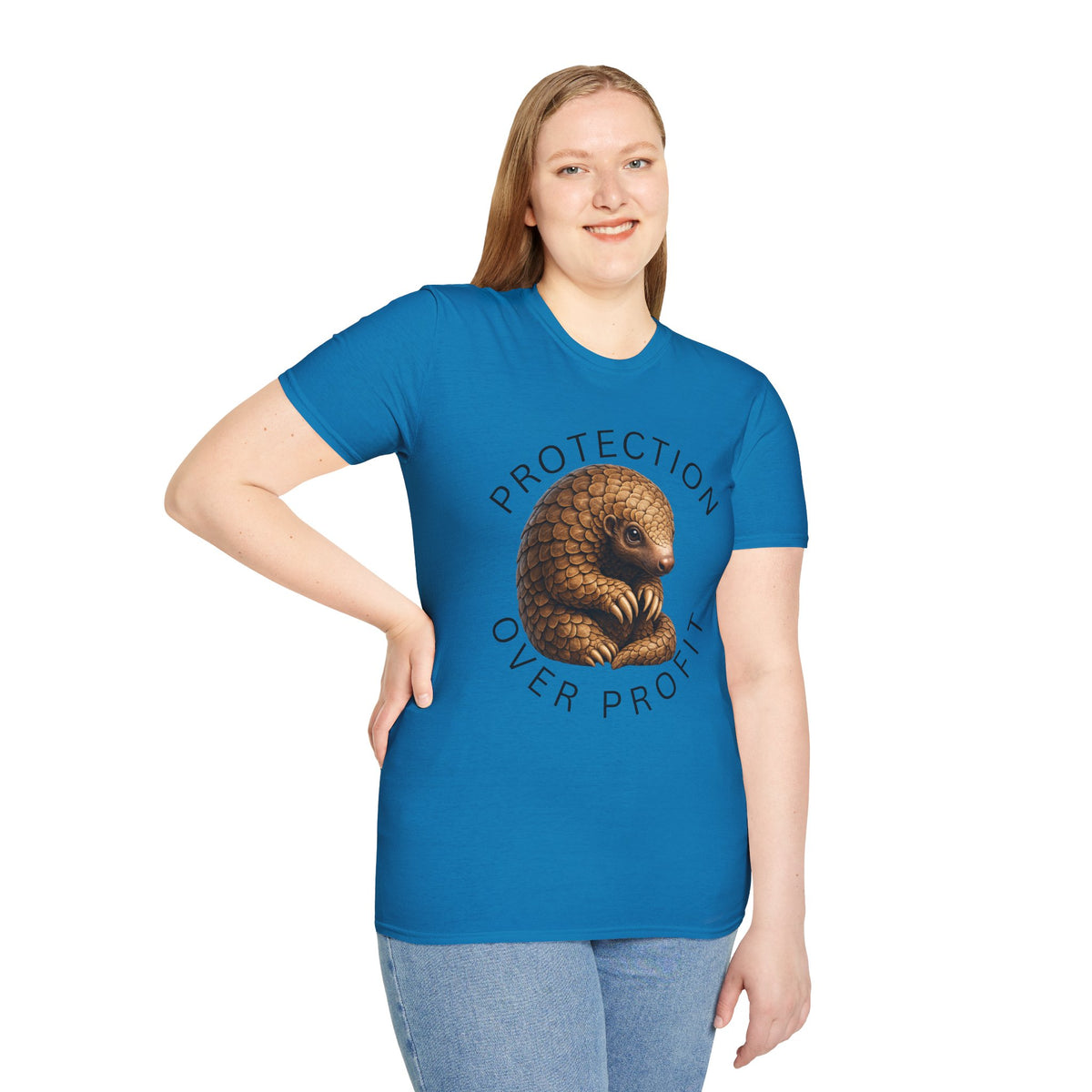 Protection Over Profit T-Shirt — Wildlife Conservation Pangolin Tee