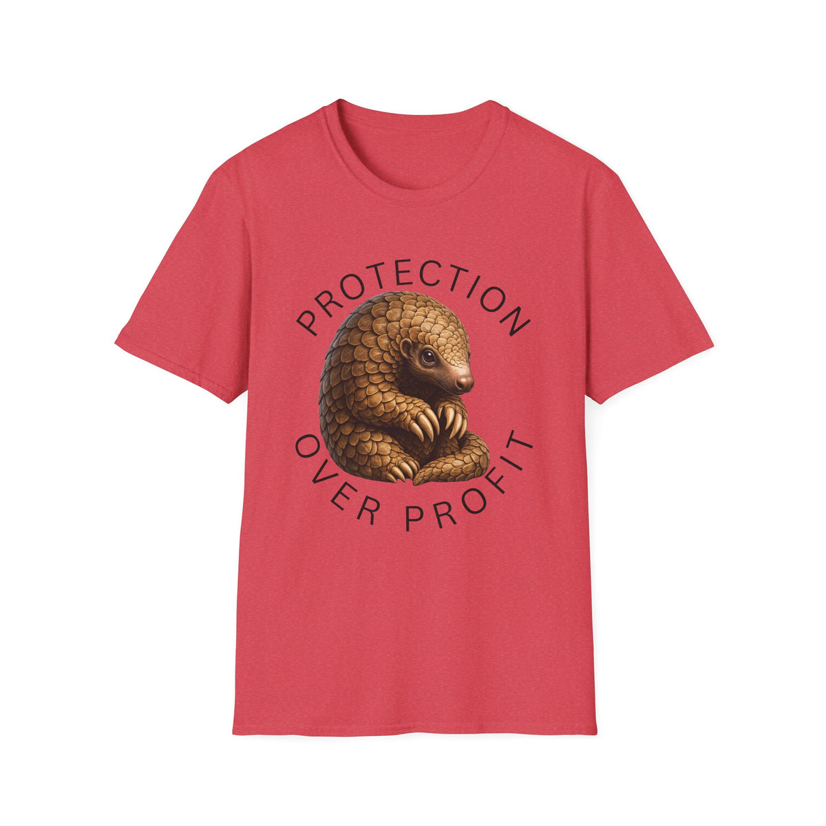 Protection Over Profit T-Shirt — Wildlife Conservation Pangolin Tee