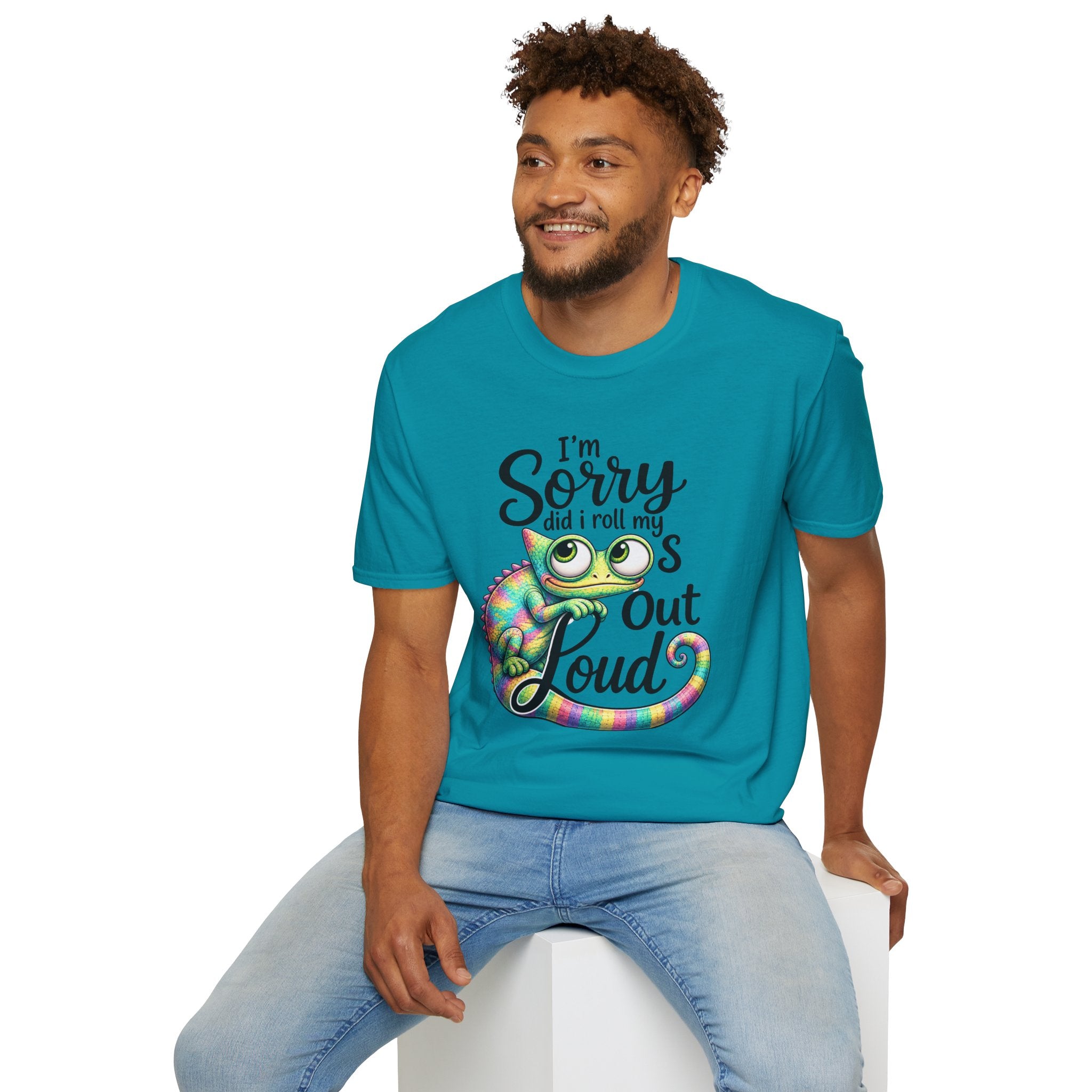 Chameleon Graphic T-Shirt — "I'm Sorry Did I Roll My Eyes Out Loud"