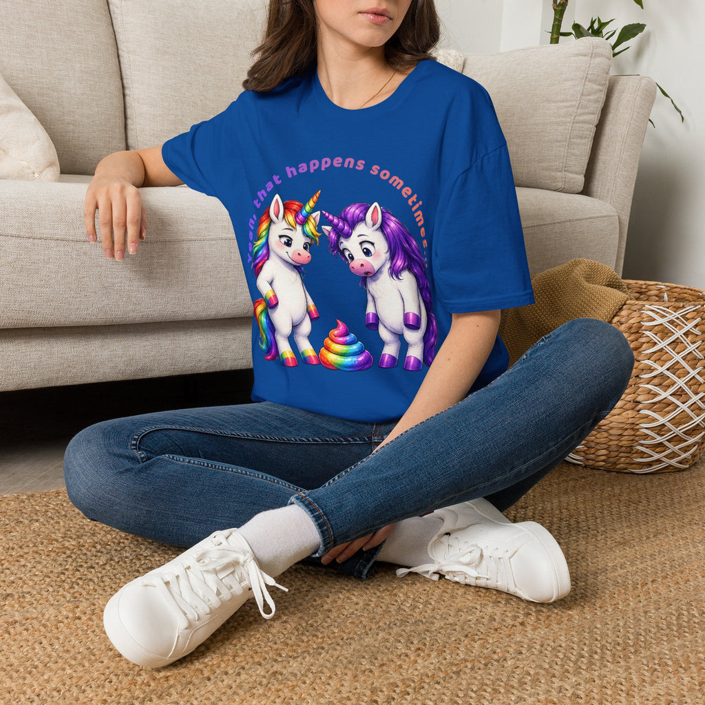 Funny Unicorn T-Shirt | Yeah, That Happens Sometimes Graphic Tee
