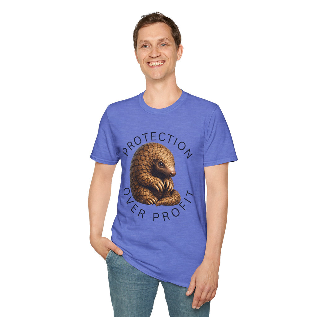 Protection Over Profit T-Shirt — Wildlife Conservation Pangolin Tee