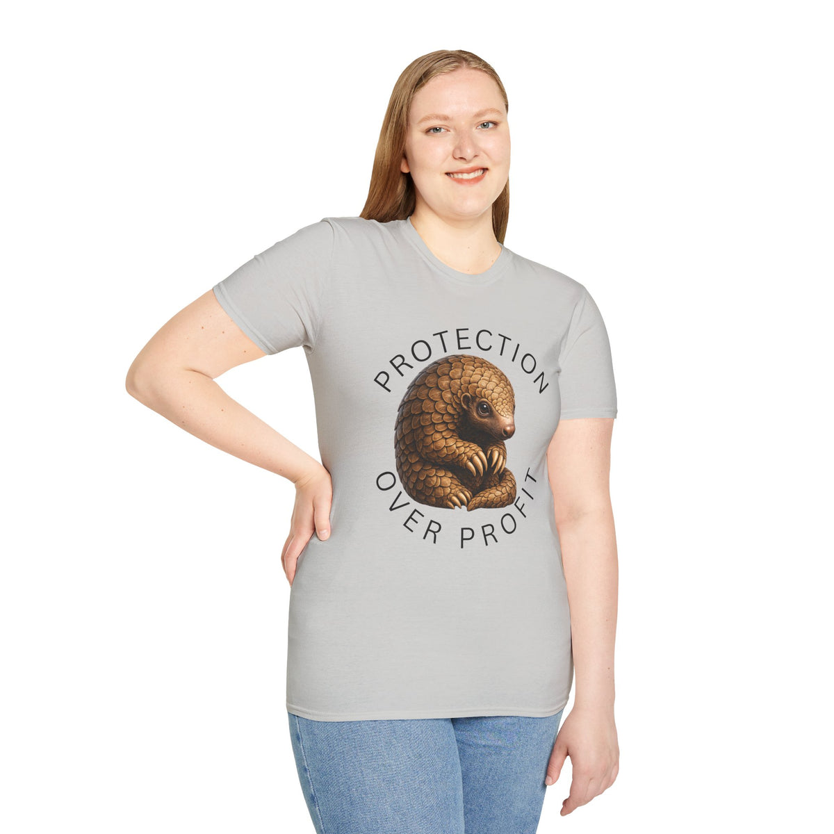 Protection Over Profit T-Shirt — Wildlife Conservation Pangolin Tee