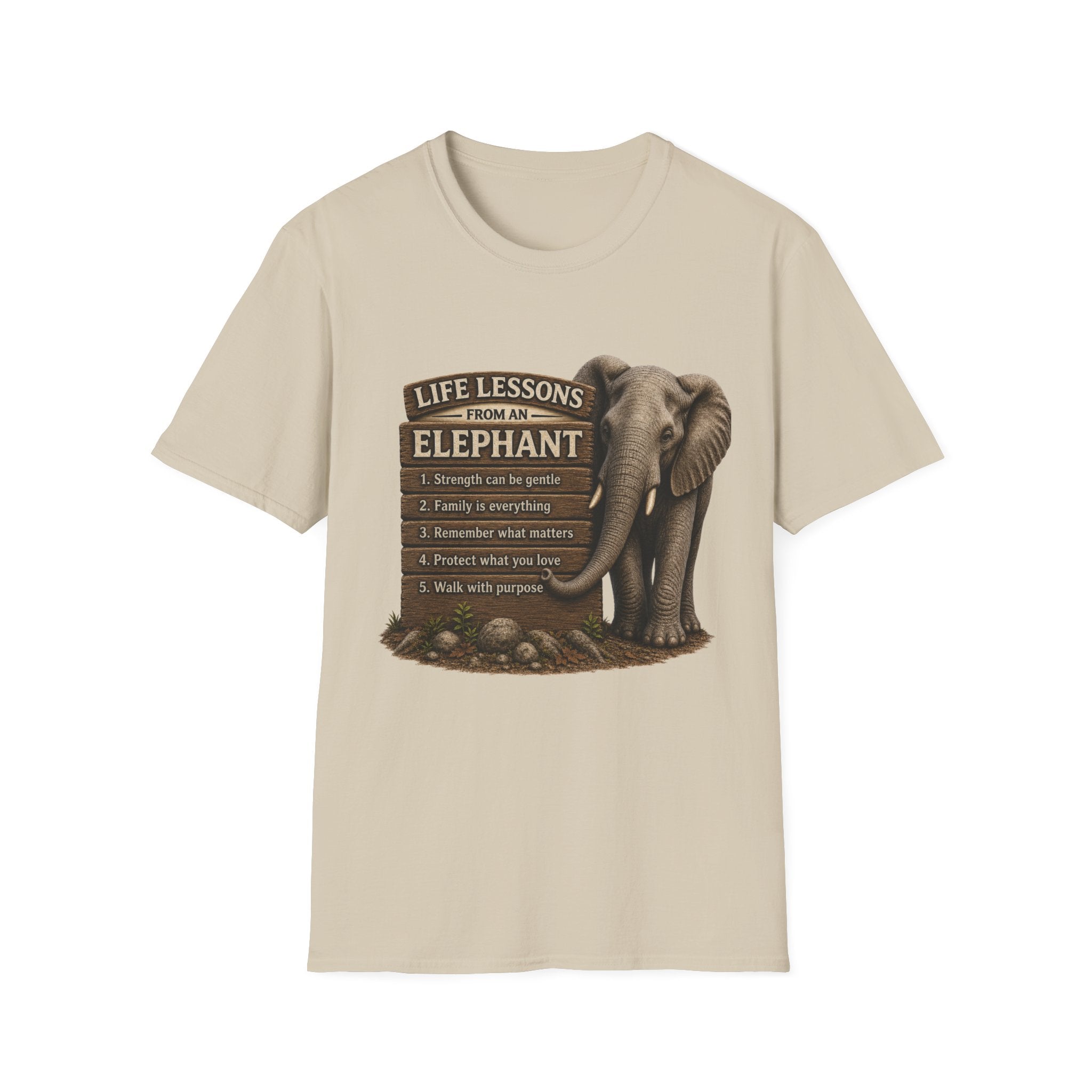 Elephant Life Lessons Wildlife Tee