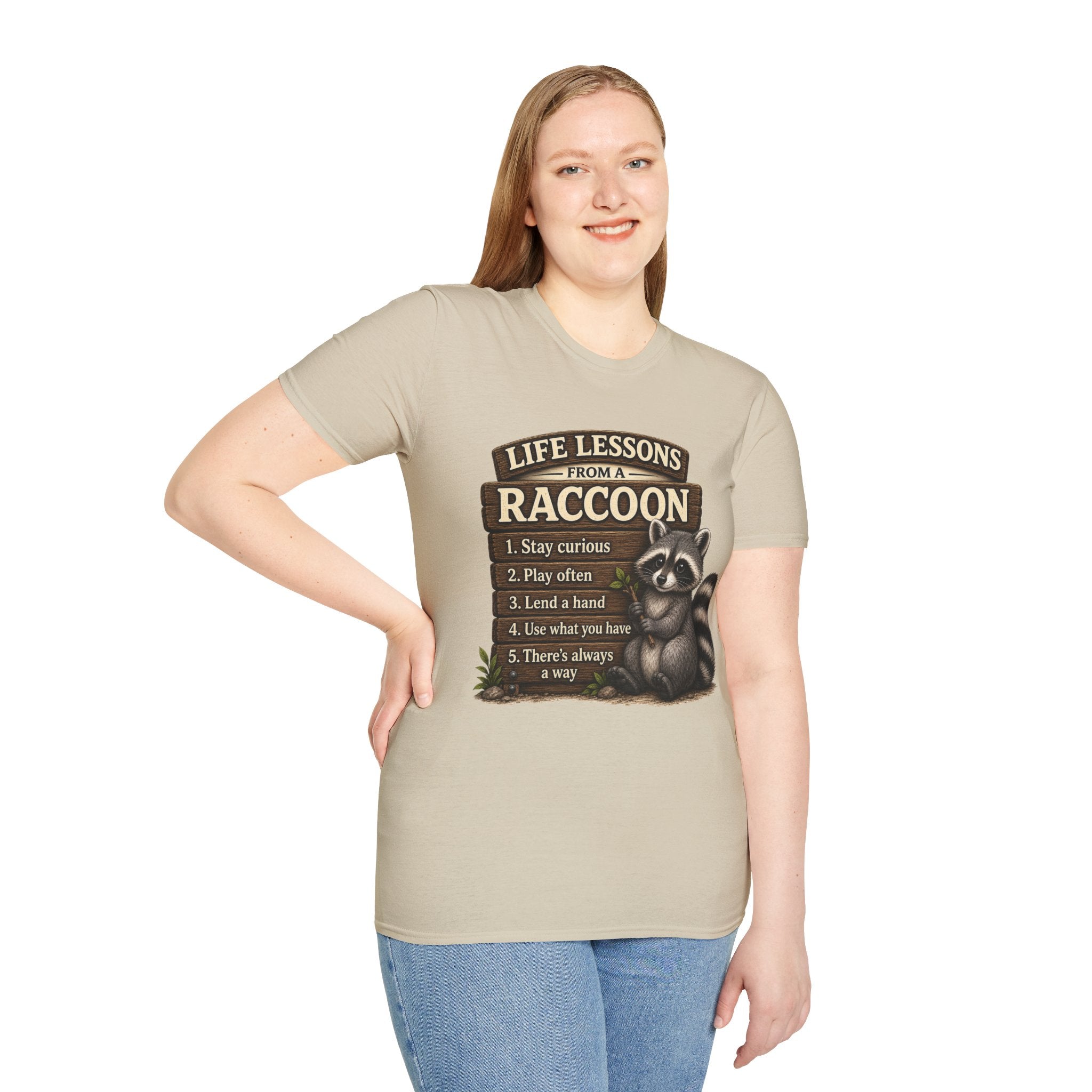 Life Lessons From a Raccoon Graphic Tee
