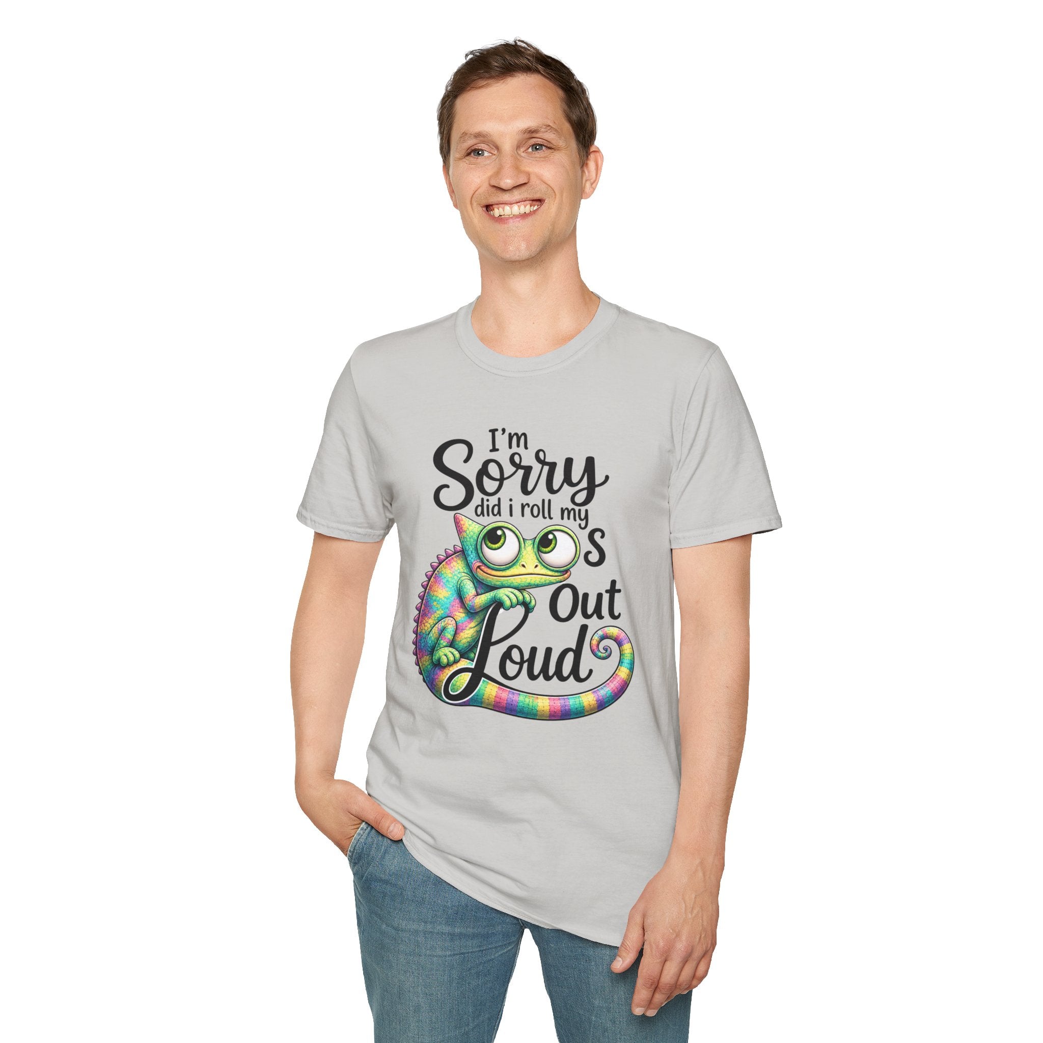 Chameleon Graphic T-Shirt — "I'm Sorry Did I Roll My Eyes Out Loud"
