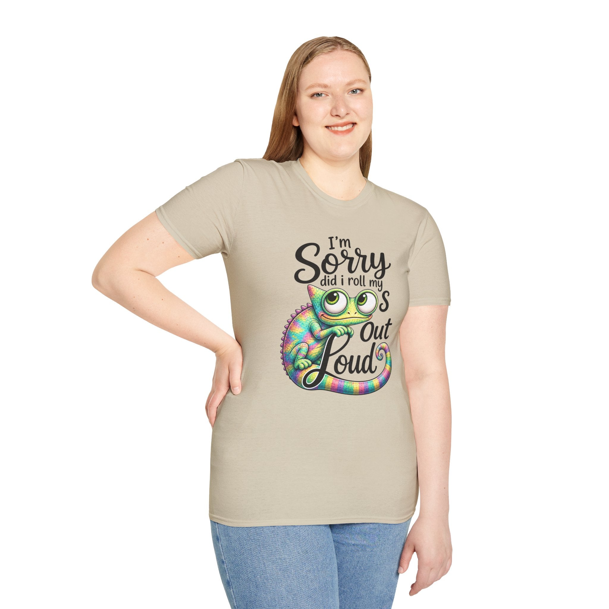 Chameleon Graphic T-Shirt — "I'm Sorry Did I Roll My Eyes Out Loud"