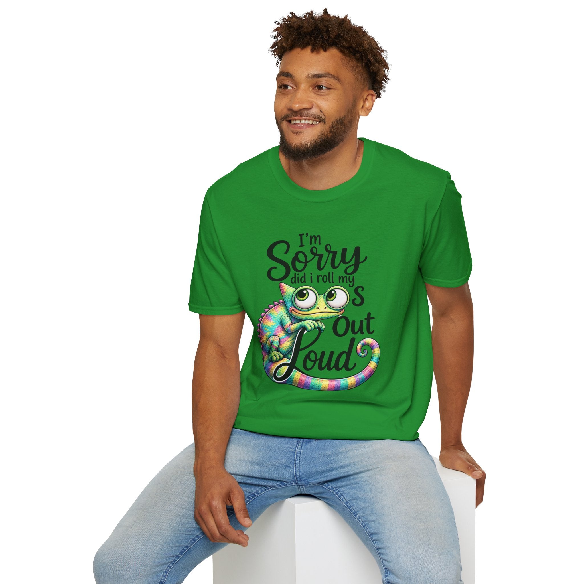 Chameleon Graphic T-Shirt — "I'm Sorry Did I Roll My Eyes Out Loud"