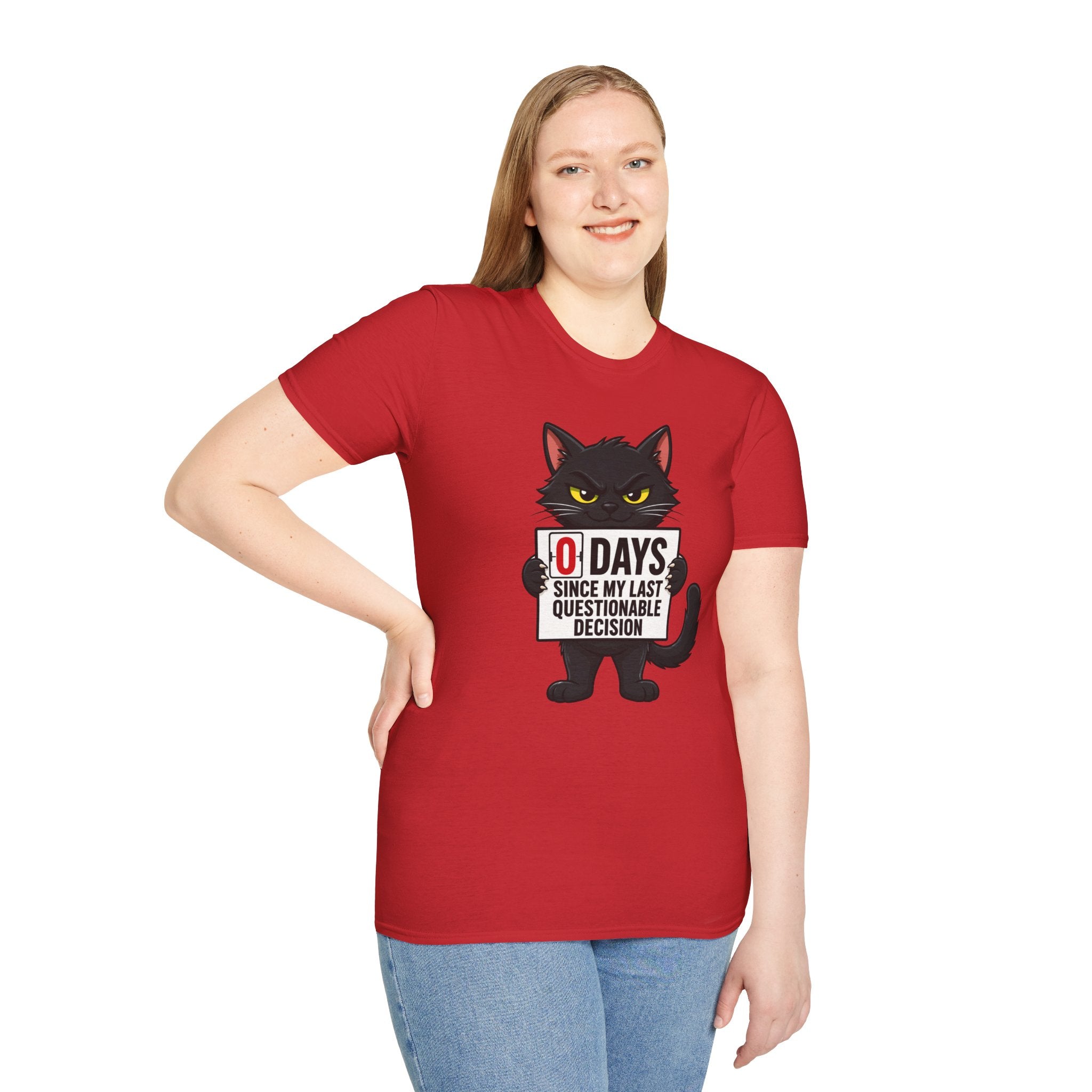 0 Days Since My Last Questionable Decision Graphic Tee