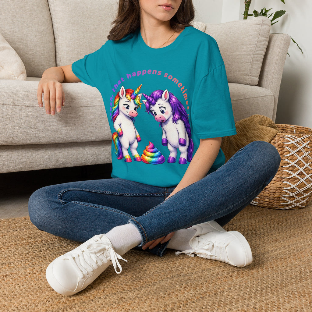 Funny Unicorn T-Shirt | Yeah, That Happens Sometimes Graphic Tee