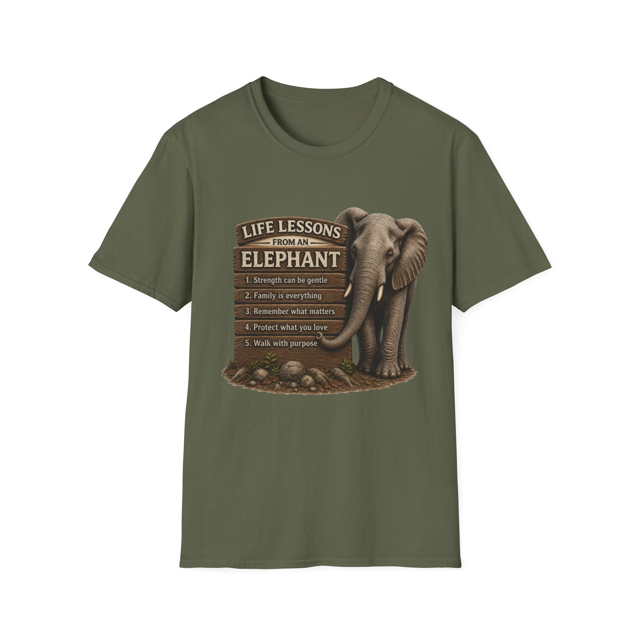 Elephant Life Lessons Wildlife Tee