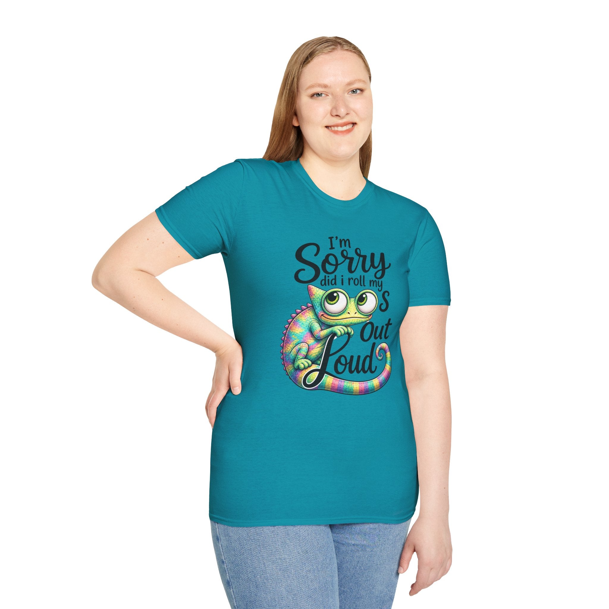Chameleon Graphic T-Shirt — "I'm Sorry Did I Roll My Eyes Out Loud"