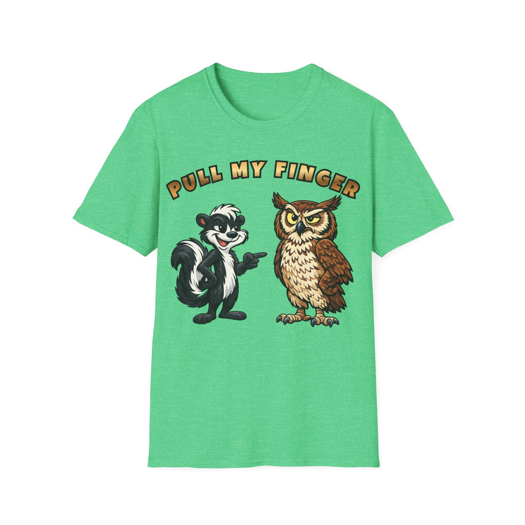 Pull My Finger Funny Skunk & Owl Graphic Tee