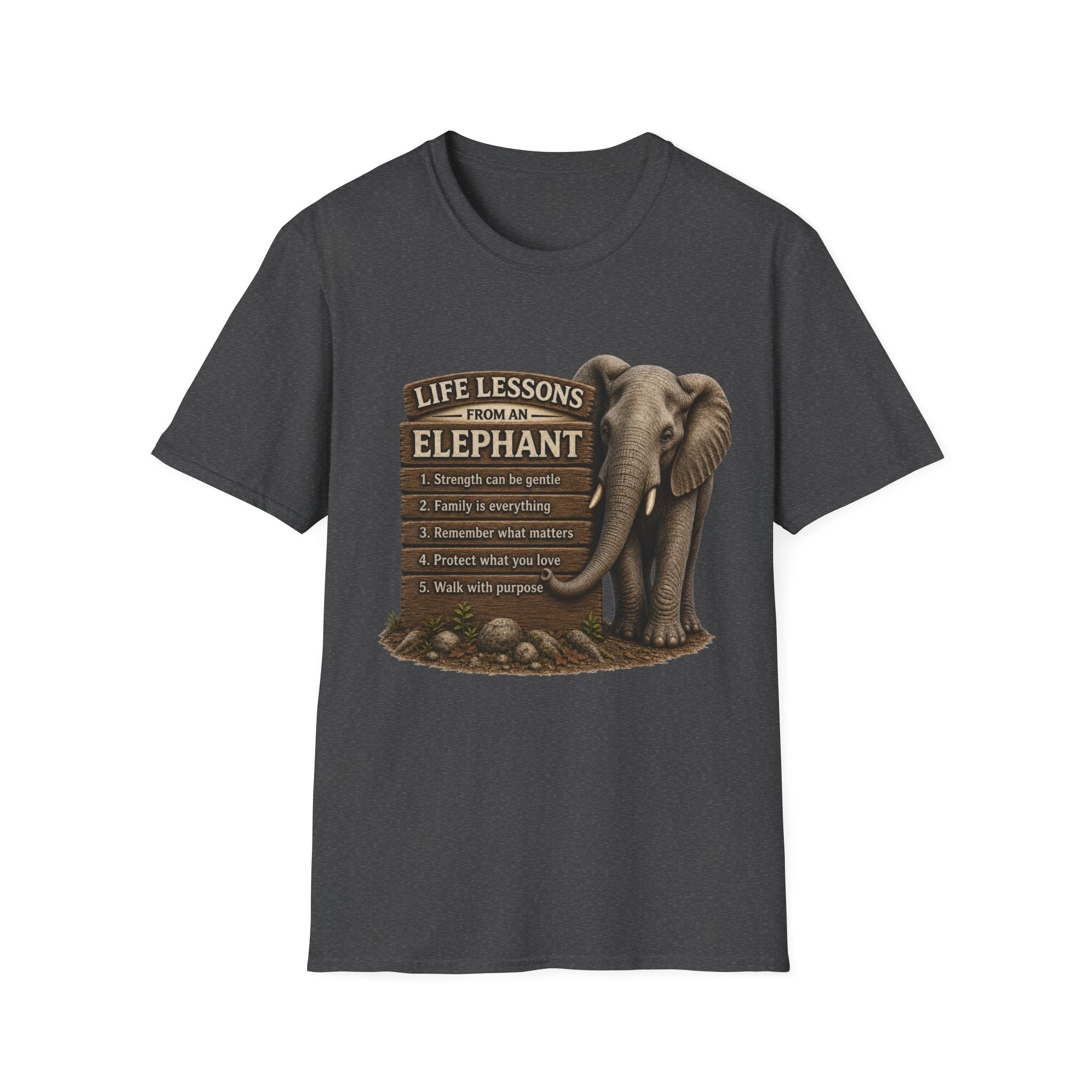 Elephant Life Lessons Wildlife Tee