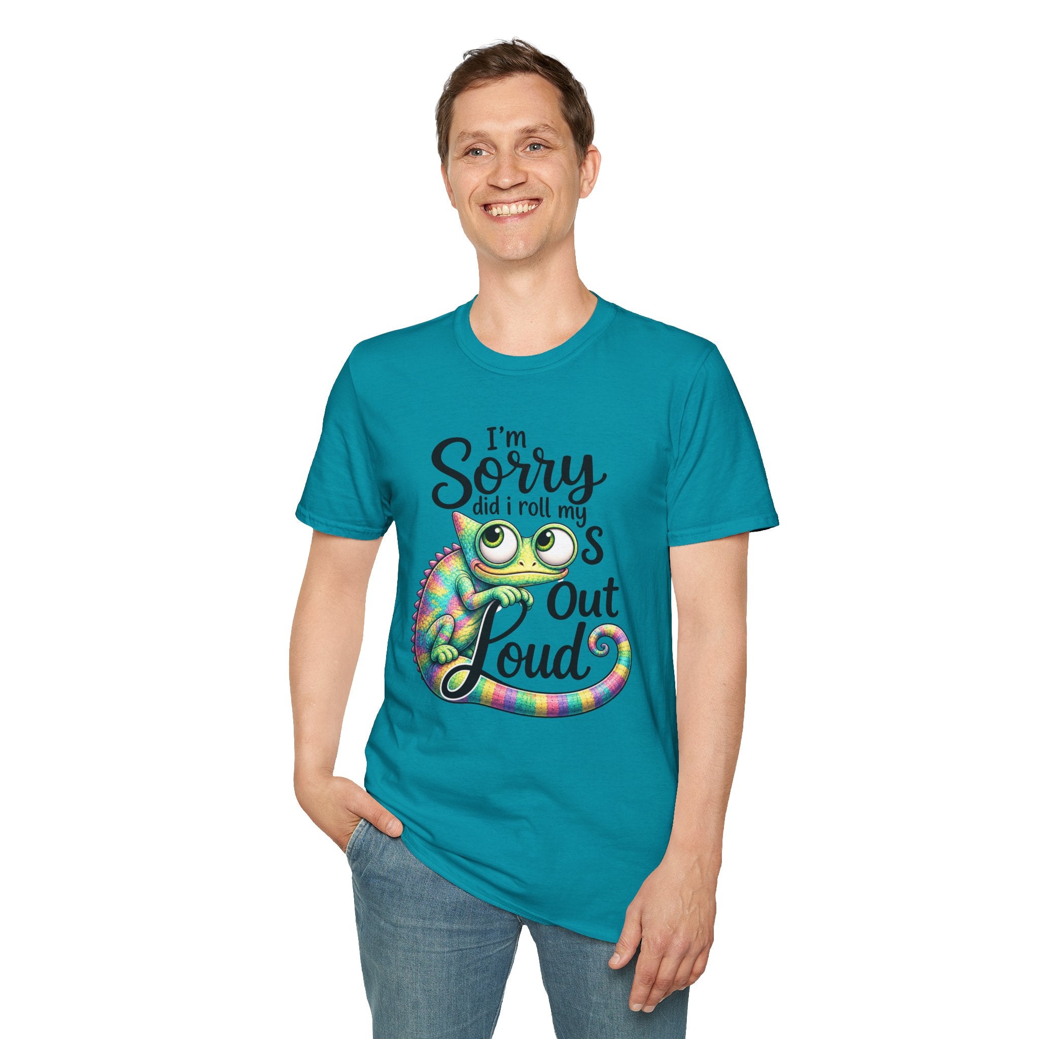 Chameleon Graphic T-Shirt — "I'm Sorry Did I Roll My Eyes Out Loud"