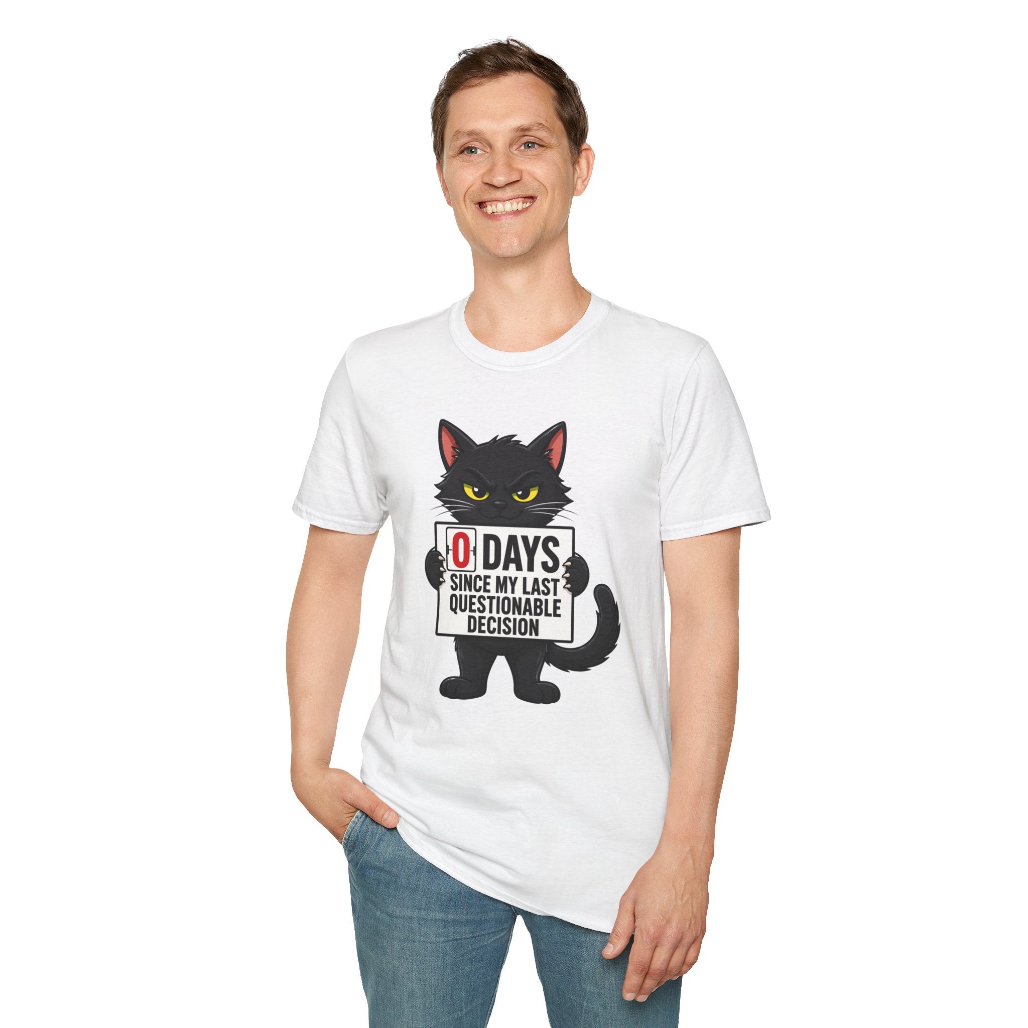 0 Days Since My Last Questionable Decision Graphic Tee