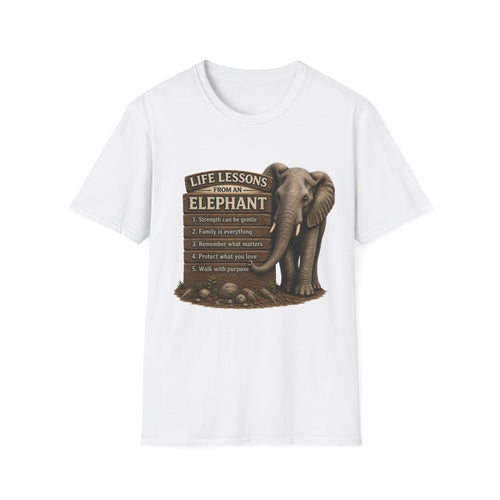 Elephant Life Lessons Wildlife Tee