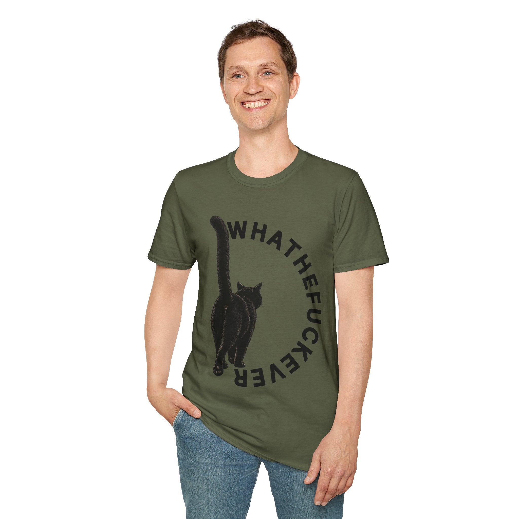 Black Cat Graphic Tee | Funny Cat Shirt for Cat Lovers