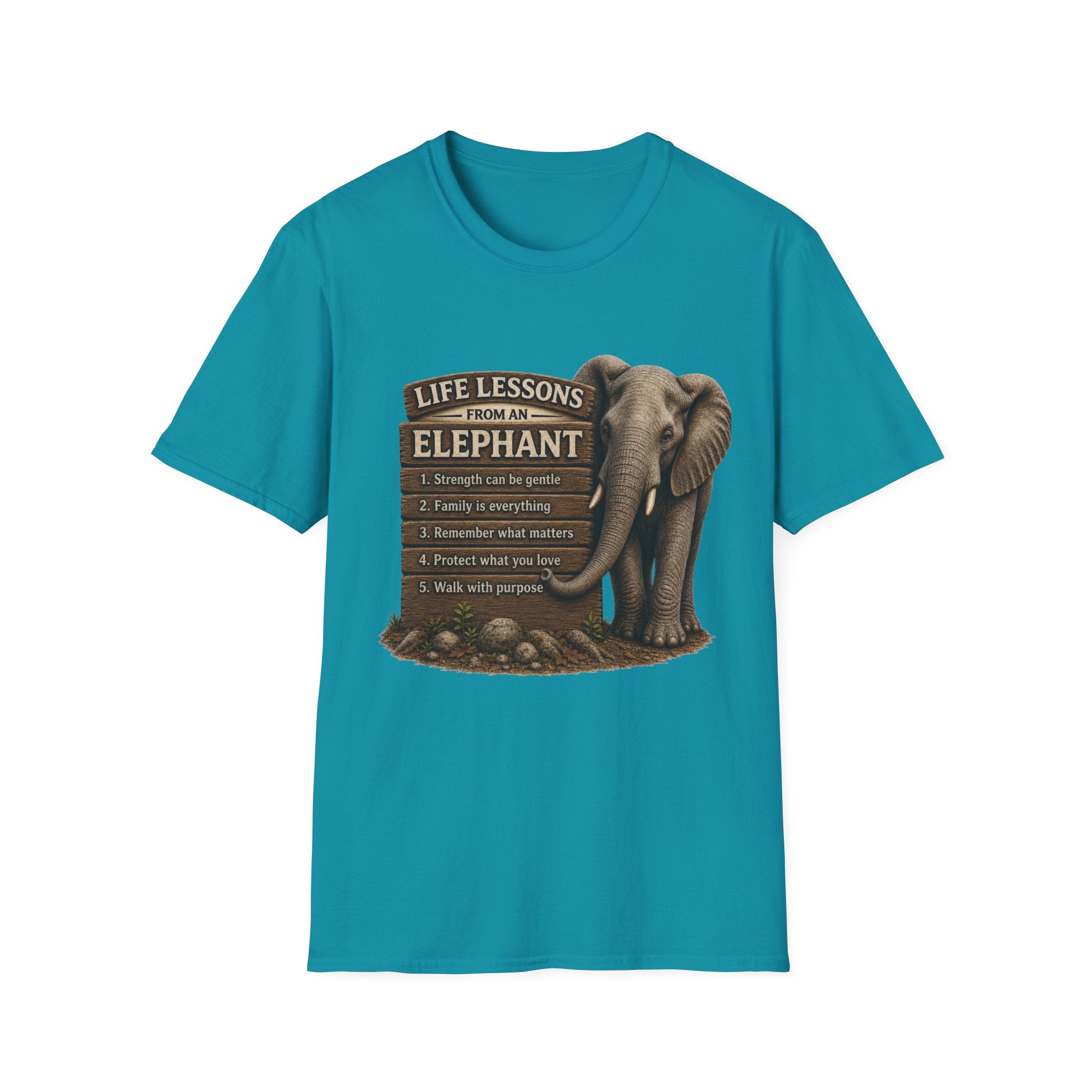 Elephant Life Lessons Wildlife Tee